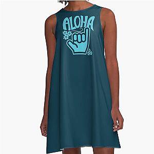 Aloha Shaka Aqua Dress
