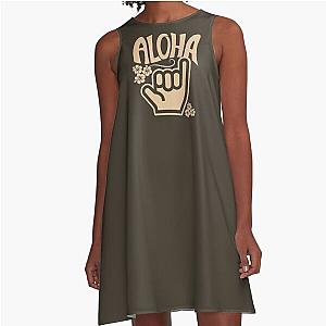 Aloha Shaka A-Line Dress