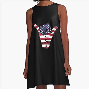 Shaka Hand Sign A Line Dress