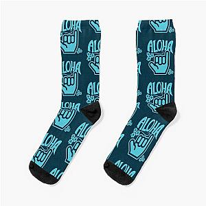 Aloha Shaka Aqua Socks