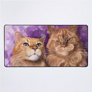 Castiel and Shaka Desk Mat