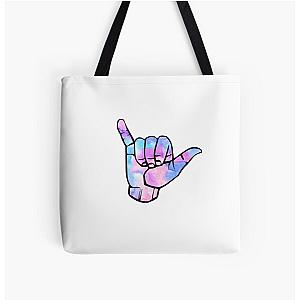 Watercolor Shaka All Over Print Tote Bag