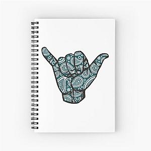 Blue Paisley Spiral Notebook