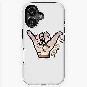 Send It Shaka Bruh Hand Shred the Gnar Mountain Bike iPhone Tough Case