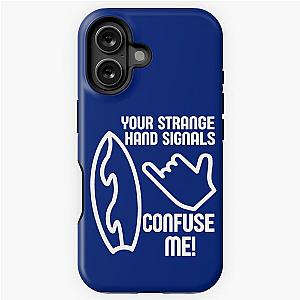 Funny Retro Surf Shaka iPhone Tough Case (White)