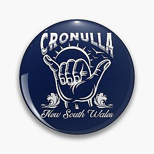 Cronulla New South Wales Australia Shaka Surfboard White Pin