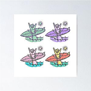 Colorful Shaka Pattern Poster