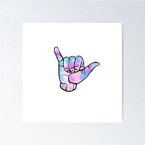 watercolor shaka Poster