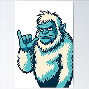 Yeti Monster Shaka Poster