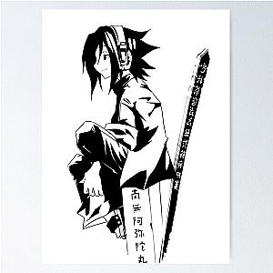 Shaman King Yoh Black Poster