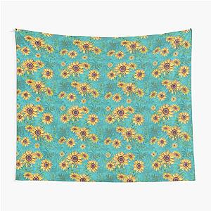 Shameless sun flowers painting blanket Tapestry