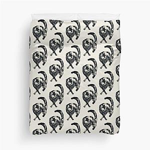 Shameless Cats:  Attention Black Cat Duvet Cover