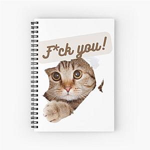 shameless  cute cat Spiral Notebook