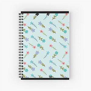 vintage shameless floral and pink flowers with a pattern Spiral Notebook