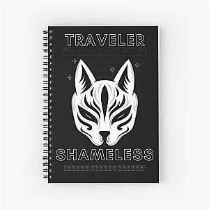 shameless t-shirt for traveling around planet earth Spiral Notebook