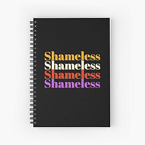 Shameless funny word in t-shirt Spiral Notebook