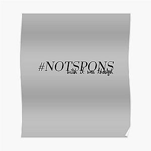 "HASHTAG NOT SPONS!" -Shane Dawson (b/1) Poster RB1207