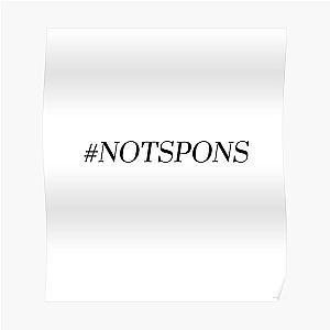 "HASHTAG NOT SPONS!" -Shane Dawson (b/2) Poster RB1207