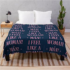 Man! I feel Like A Woman! Shania Twain Premium Scoop      Throw Blanket