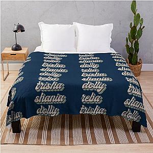 Dolly Reba Trisha Shania     Throw Blanket