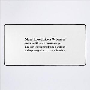 Shania Twain Aesthetic Quote Lyrics Motivational Country Desk Mat