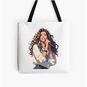 Shania Twain Inspired All Over Print Tote Bag