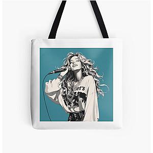 Shania Twain Inspired All Over Print Tote Bag