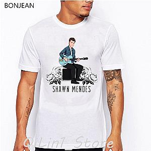 Shawn Mendes T-Shirts - funny Shawn Mendes cartoon t shirt men hip hop white tshirt AL1908 [ID34448] [ID34448]