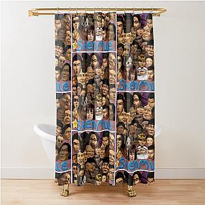 The Many Faces of Shenmue Shower Curtain