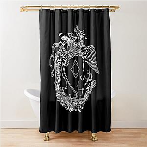 Shenmue ~ (Phoenix Blanc sur Noir) . essentiel Shower Curtain