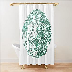 Shenmue Dragon mirror logo Shower Curtain