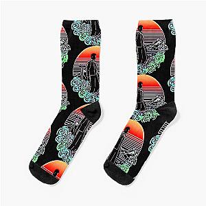 Neon Shenmue Socks