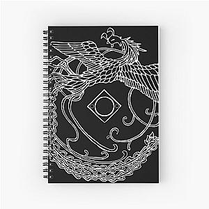 Shenmue ~ (Phoenix White on Black) Spiral Notebook