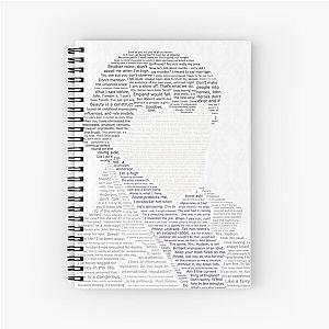 BBC Sherlock Holmes Typography Spiral Notebook