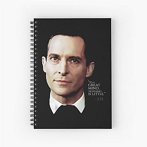 Sherlock Holmes Jeremy Brett - To a Great Mind, Nothing is Little Spiral Notebook