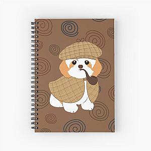 Sherlock Holmes Shih Tzu Dog Spiral Notebook