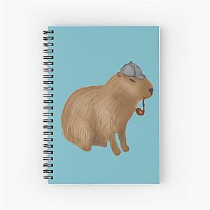 Sherlock capybara Spiral Notebook