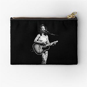 Sheryl Crow - BW Photograph Zipper Pouch