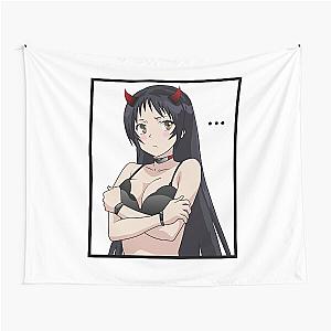 Devil Ayame Shimoneta Black Frame Tapestry