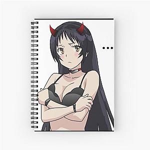 Devil Ayame - Shimoneta (Black Frame) Spiral Notebook