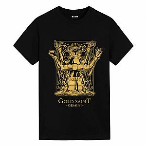 Saint Seiya Gemini black Tshirts Vintage Anime T Shirts WS2302