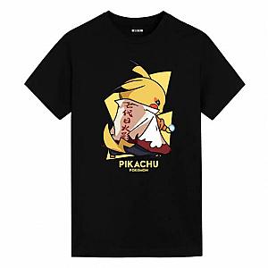 Naruto Pikachu T-Shirt Pokemon Mens Anime Shirts WS2302