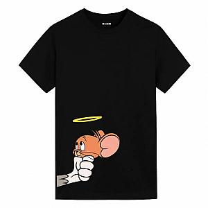 Tom and Jerry Angel Jerry Shirts Anime Girl T Shirt WS2302