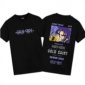 Saint Seiya Gemini Saga Tshirt Plus Size Anime Clothes WS2302