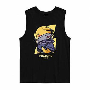 Pokemon Uchiha Sasuke Pikachu Tank Tops Tees Anime T Shirt WS2302