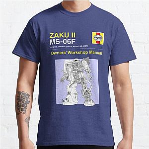 Gundam - Zaku ii - Owner's Manual Classic T-Shirt Offical Store RB0812