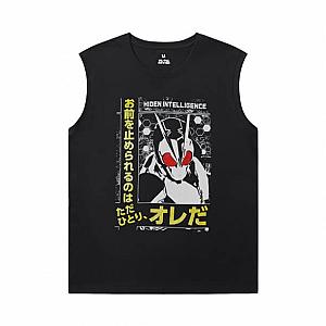 Masked Rider Tee Shirt Vintage Anime Round Neck Sleeveless T Shirt WS2302