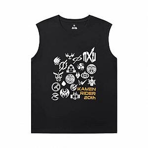 Masked Rider Men'S Sleeveless Graphic T Shirts Vintage Anime Tee WS2302