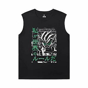 Masked Rider Black Sleeveless T Shirt Vintage Anime T-Shirt WS2302