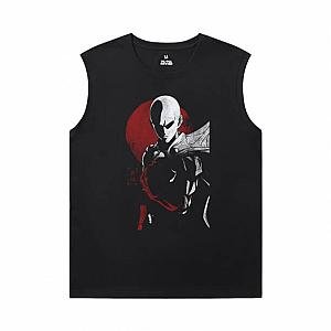 Vintage Anime Shirts One Punch Man Printed Sleeveless T Shirts For Mens WS2302